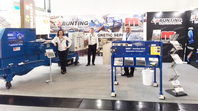 Bunting stand at IFAT