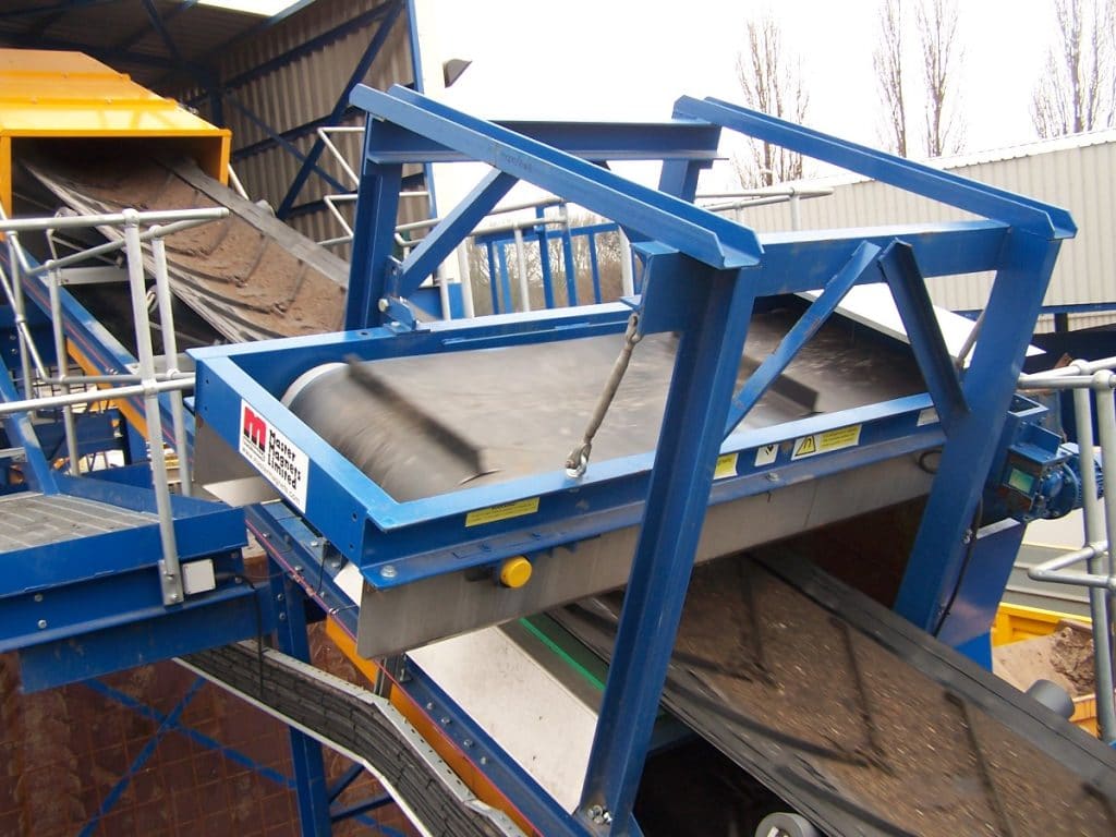 Metal recovery using eddy current separator