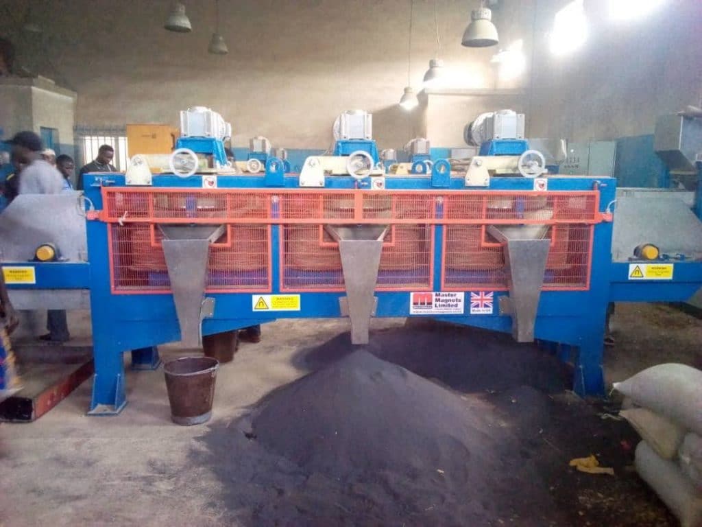 Coltan Processing using Magnetic Disc Separator