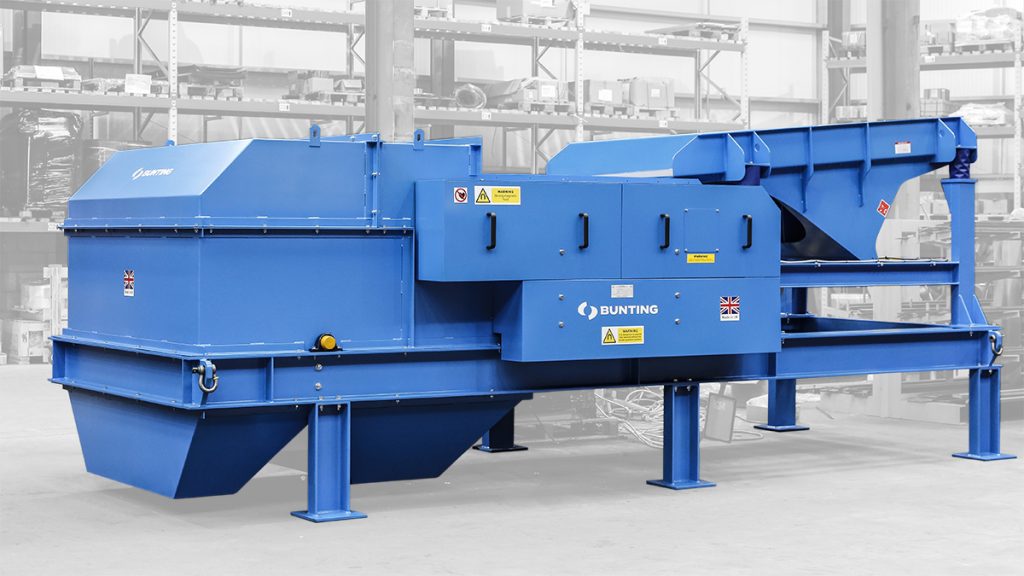 Bunting Magnetic separators for overseas recycling plant