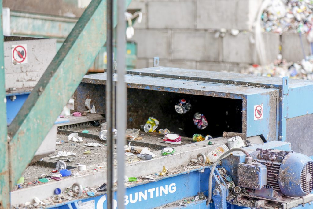 Bunting's Eddy Current Separator at Parry and Evans Recycling plant