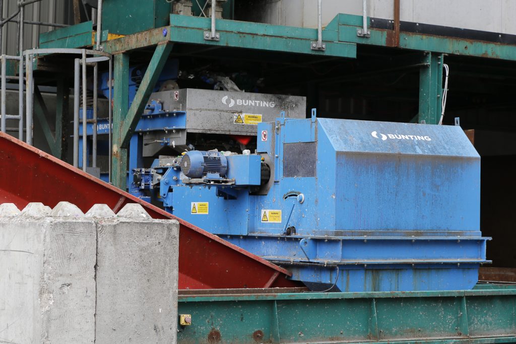 Bunting's Eddy Current Separator at Parry and Evans Recycling