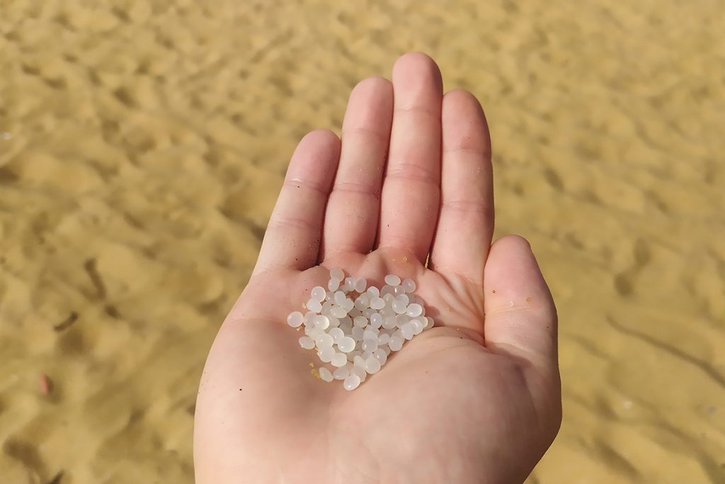 Plastic Nurdles found on a beach in Sri Lanka