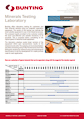 Mineral Testing Laboratory Datasheet Cover