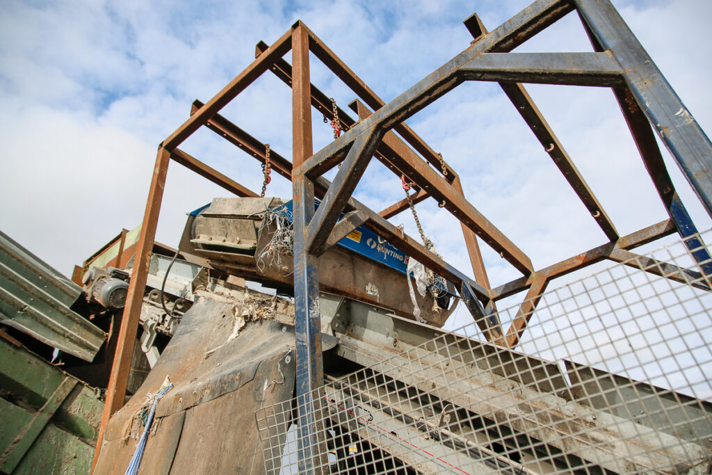 Bunting ElectroMax Overband Magnets at W Maw Recycling in Rotherham