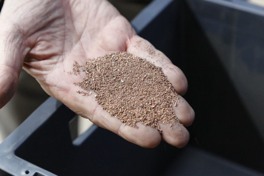 Copper recovered from electronic waste